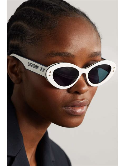 dior sunglasses cat eye|christian dior white sunglasses.